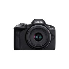 Canon EOS R50 + RF-S 18-45mm F4.5-6.3 IS STM - Powerful Compact Camera for Stunning Photography - Black